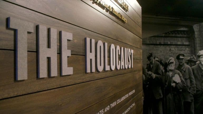 Exhibits inside the Holocaust Memorial & Tolerance Center (HMTC) in Glen Cove. Monday September 8, 2025. 